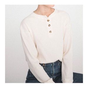 Vintage Sweaters - 🌱Sage Boyfriend Henley🌱 Vintage Sweaters - 🌱Sage Boyfriend Henley🌱